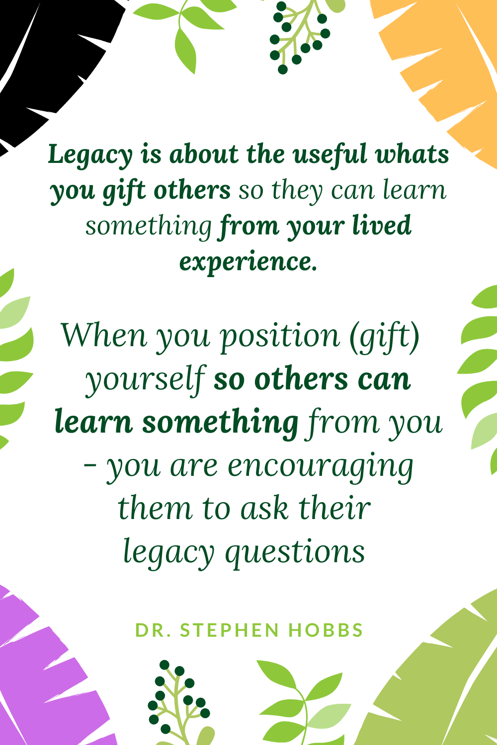 Legacy Questions Learn Something