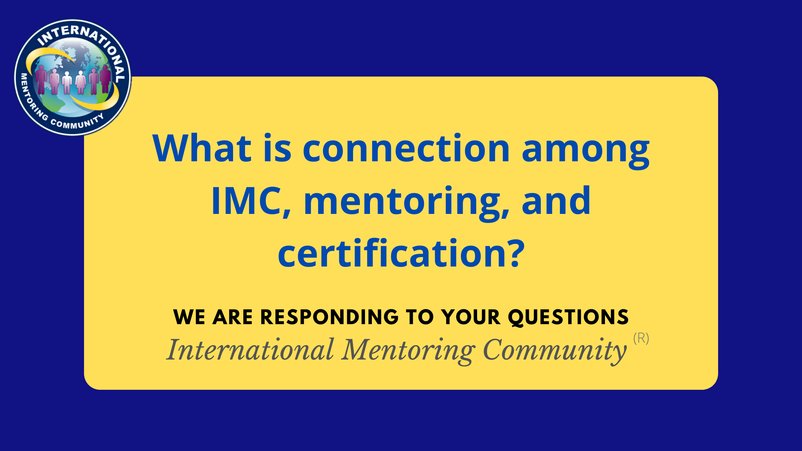 IMC Mentoring Certification