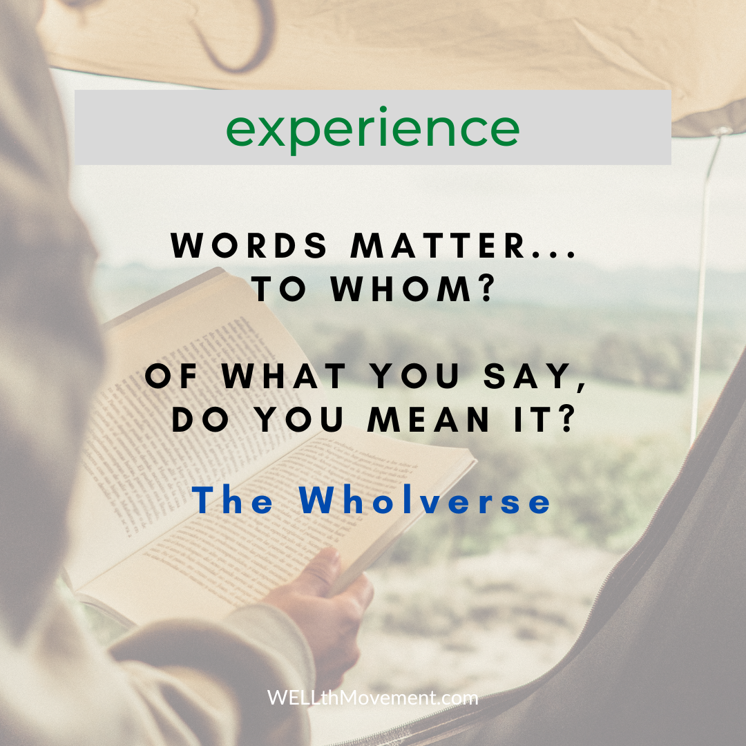 Words Matter Experience