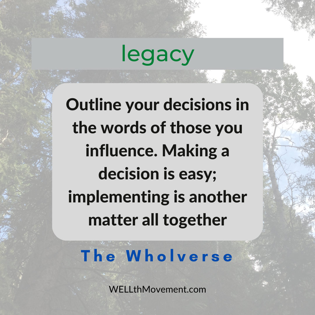 Outline Decision Legacy