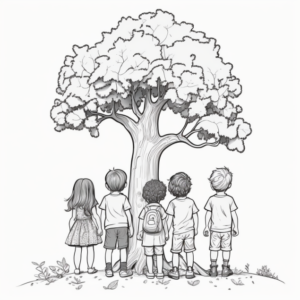 5 children tree 3