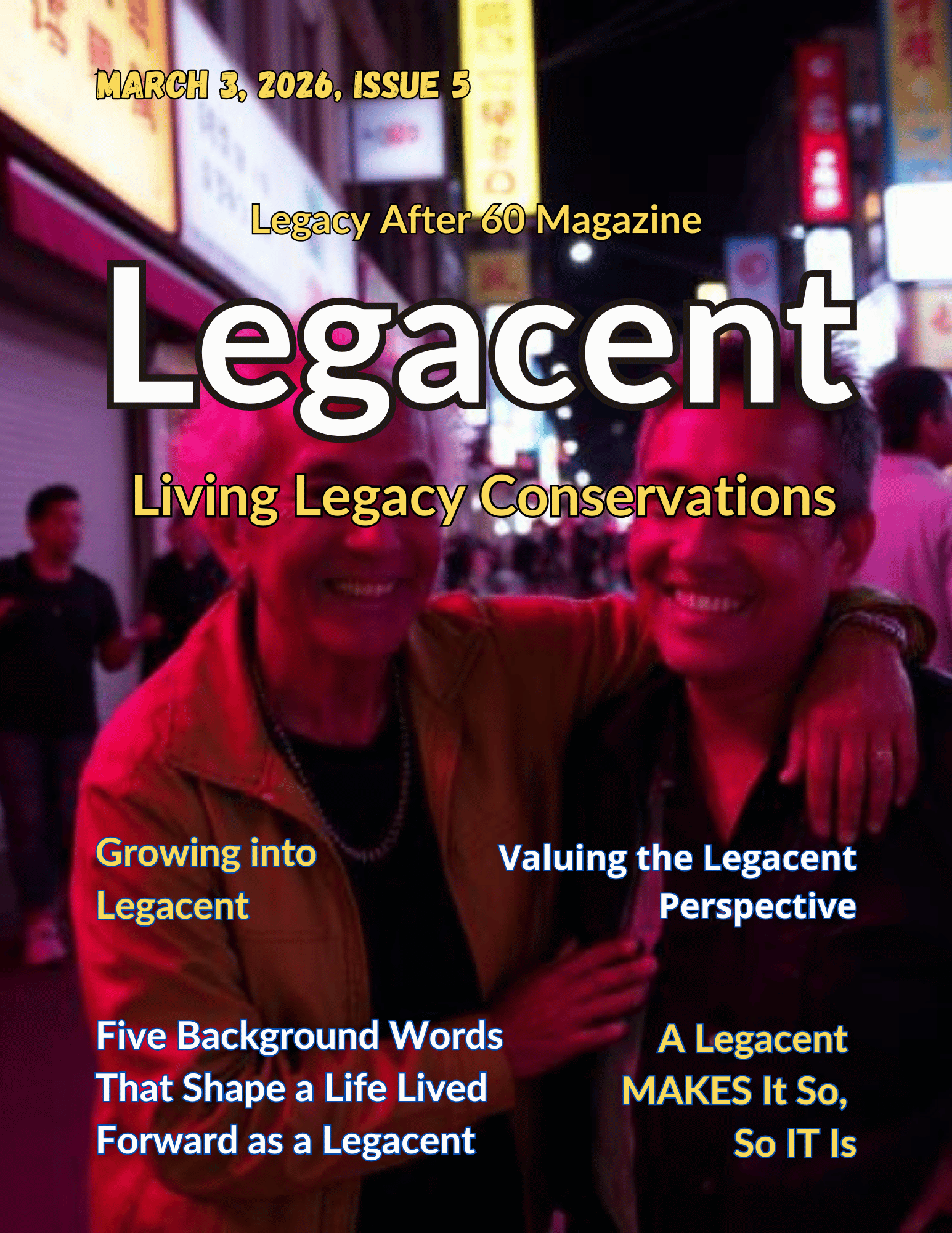 Legacent Magazine Issue 5 Mar 2026 Front Cover